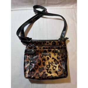 Rosetti Women’s Brown Leopard print Shoulder Crossbody Bag